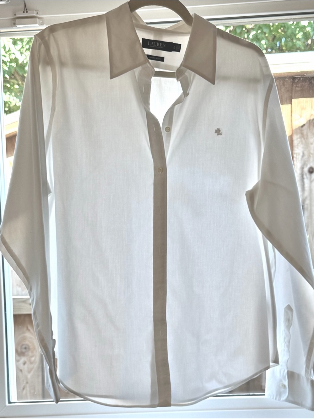Women’s Lauren Ralph Lauren Classic Fit Easy Care White Shirt